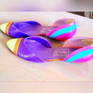 Sz 8 colorful fashion dress shoe